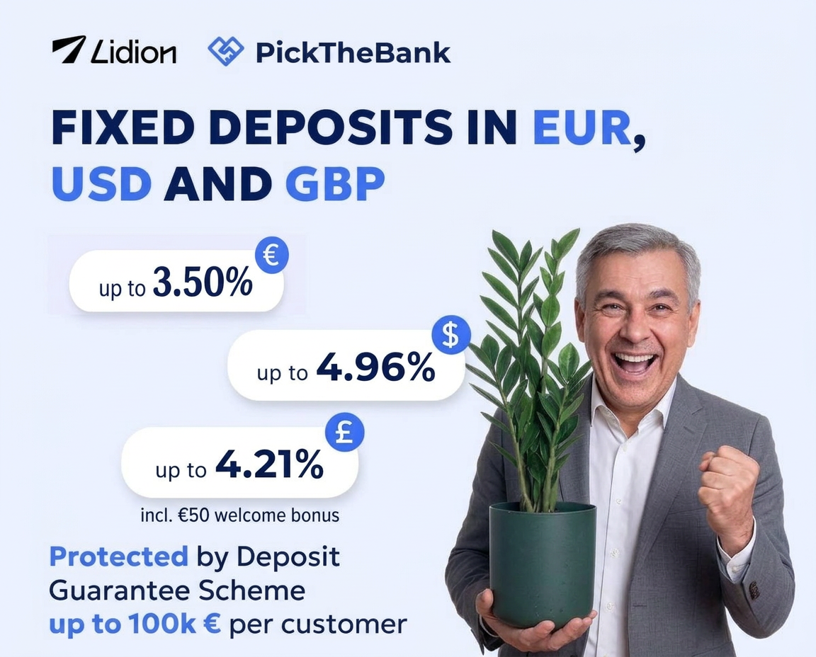 Open a fixed deposit with Lidion Bank via PickTheBank
